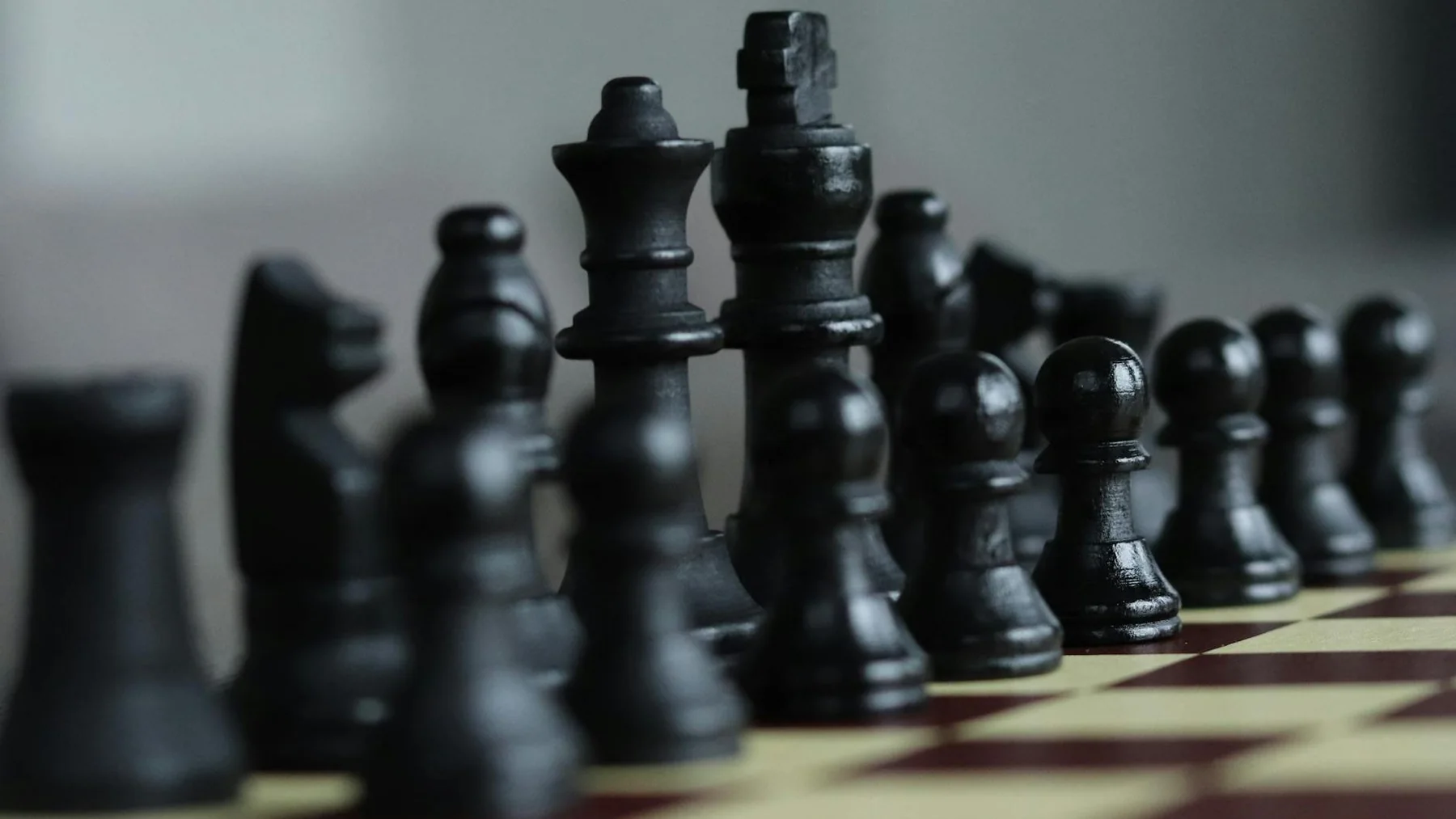 black chess pieces