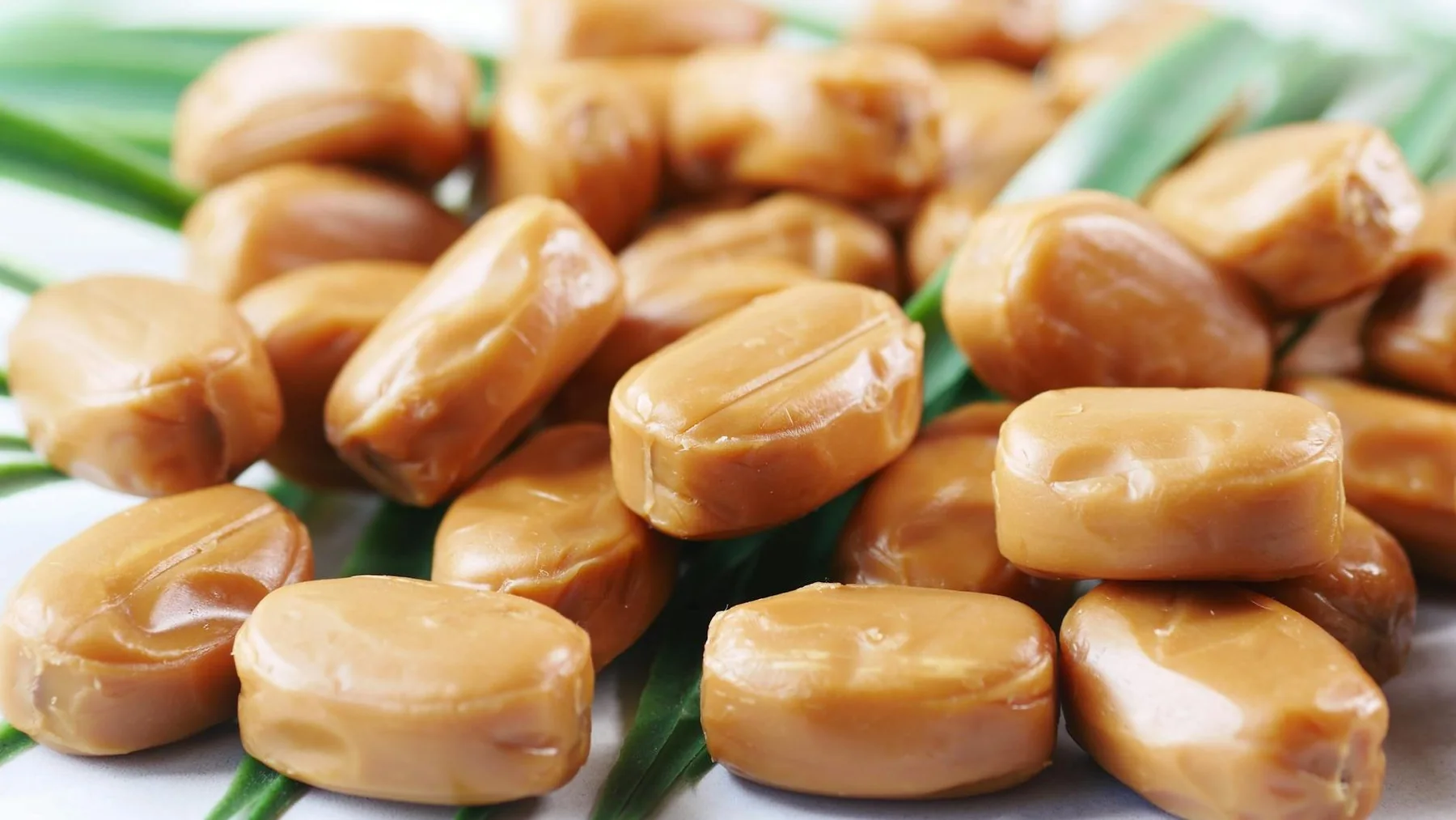 caramel candies in close up photography